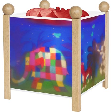 Veilleuse - Lanterne Magique - Cadeau Enfant - Lumière rassurante - Couleur Bois Naturel - Ampoule 12V 10W inclue - Prise Elec. EU (1/3)