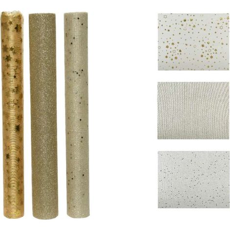 Rotolo in tessuto Deco poliestere fantasie assortite L200xP35 cm