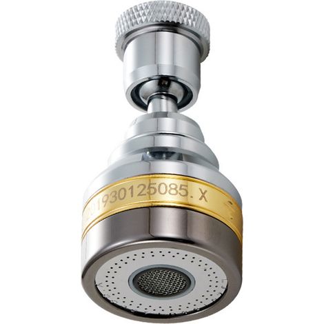 Mitigeur douchette cuivre 360° rotatif anti-éclaboussure filtration pressurisée tête robinet cuisine salle de bain courte longueur (1/5)