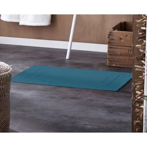 Tapis de Bain Uni et Coloré Turquoise 50x90 cm