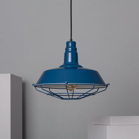 Lámpara Colgante Metal Jagger Azul (1/4)
