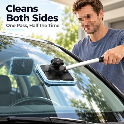 MegaHaustechnik Verwaltungs-GmbH - Kit de nettoyage de vitres de voiture portable et élégant, sans traces -