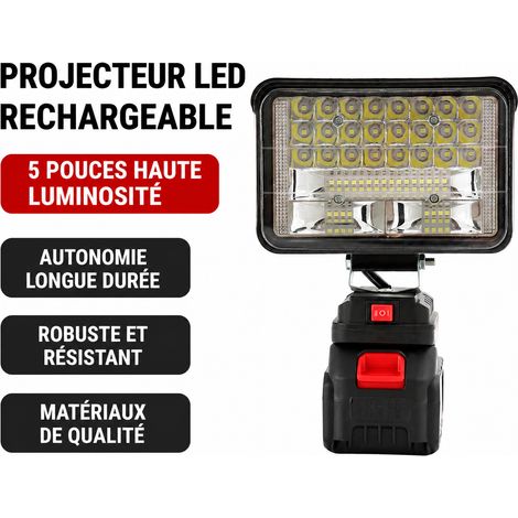 Lampe torche projecteur multifonction 5 pouces, lampe seule réf 1795 12 × 17,5 × 23 cm 3 kg – Livraison gratuite (1/5)