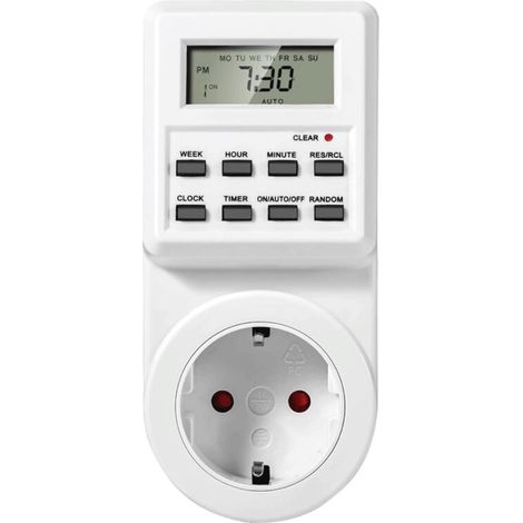 Electrical and digital socket programmer, programmable socket with change and repeat cycle, countdown timer socket, programmable timer socket with LCD, save electricity (1/5)