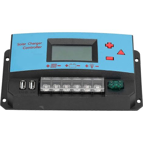 Solar-Laderegler mit LCD-Display, wasserdicht, USB-PWM-Solar-Laderegler für Solarlampen und Werbetafeln