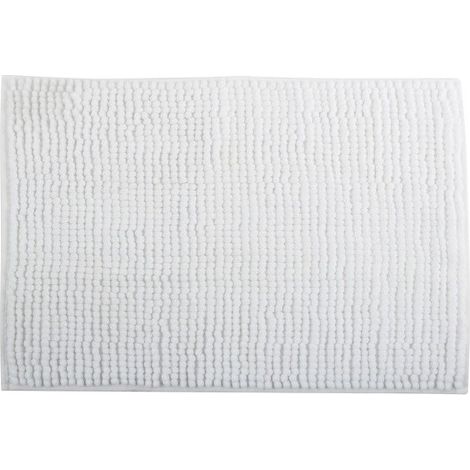 TAPPETO ANTISCIVOLO DA BAGNO CINIGLIA 40X60 CM- Bianco- SPIRE- pezzi 1