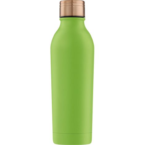 Set Deportivo: Botella Termo y Tapón con Pajita Recubierto de Polvo Verde Aguacate 350 ml (1/5)