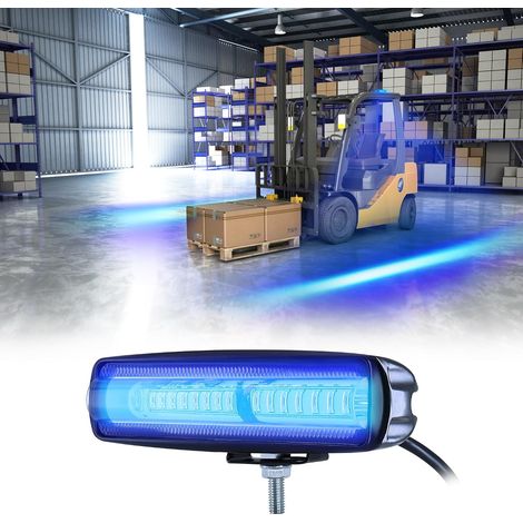 Faro di sicurezza a LED da 30 W per carrelli elevatori - Luce di segnalazione per camion - DC 12-80V (blu) (1/5)