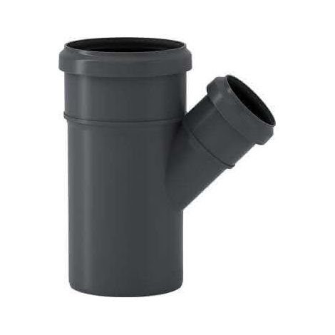 HT-Abzweig DN 75x50mm, 45 Grad m.vormontierten Dichtringen