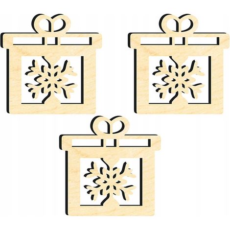 Weihnachtsbaumschmuck aus Holz Z50 3 Stk. (1/3)