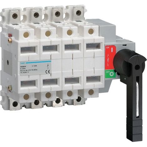 Inter coupure visible 4P 250A - APPAREILLAGE DE TETE HAGER HA964N