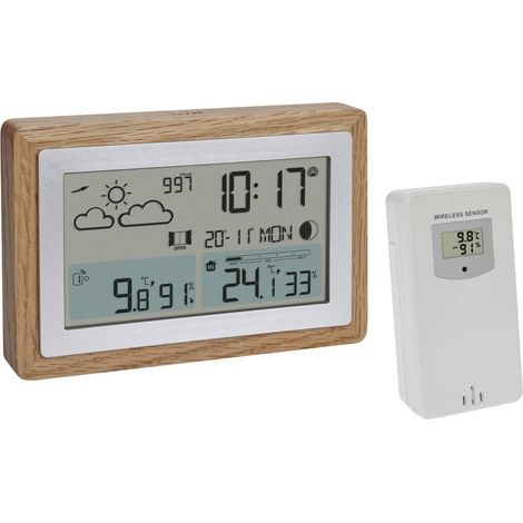 [GEBRAUCHT] B-Ware TFA Dostmann Funk Wetterstation Station OAK Wetterdaten Vorhersage Eiche digital (1/2)