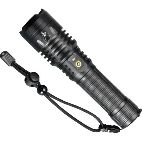 Torche Lampe de Poche LED Tactique Ultra Puissante Militaire Rechargeable USB étanche Ménage Outillage Randonnée Camping TOP Qualité (1/5)