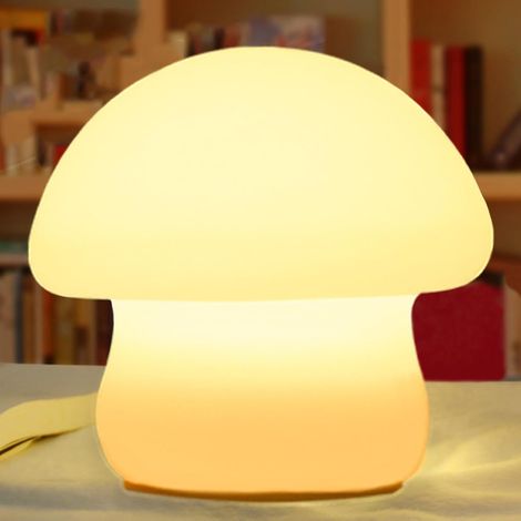 Niedliches Hai-Nachtlicht, ein perfektes Weihnachtsgeschenk für Jungen und Mädchen, ein haiförmiges Nachtlicht für Kinder- und Jugendzimmer und ein Silikon-Tier-Nachtlicht (Pilz).