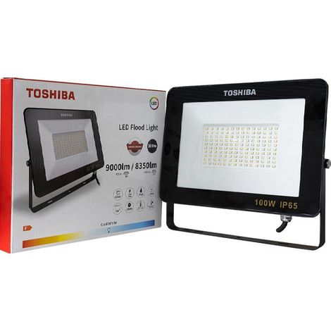 PROYECTOR LED TOSHIBA 100W 6500K IP65 - NEGRO