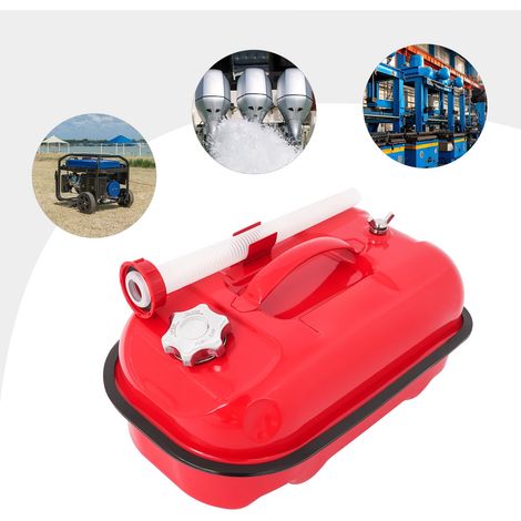 Contenedor de gas, tanque de combustible portátil para granja, marina, comercio y hogar, gasolina, rojo 10L (1/5)