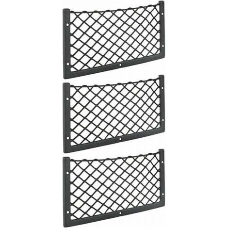 YMYNY - Red de almacenamiento para coche (3 unidades, 36 x 18 cm, malla de alta elasticidad, para equipaje, revistas, T4, T5, T6, para furgoneta, caravana, autocaravana, camión) (1/4)