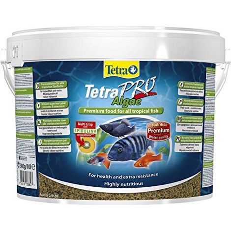 Tetra Pro Algae Aliment Crisps 10 Litres pour Poissons