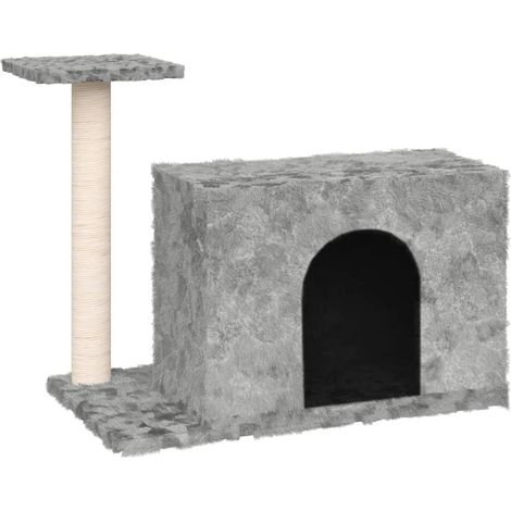 Arbre à chat avec griffoir en sisal Gris clair 51 cm (1/5)