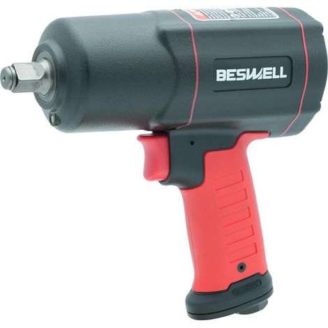 BW-112K-Pneumatic Impact Screwdriver - Maximum Release Torque 2230 Nm, Square 12.5 mm (1/2 Inch) - Low Vibration Pneumatic Screwdriver for Tightening and Loosening Screws (1/5)