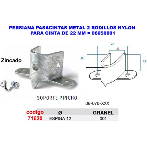 Puntale Supporto Cieco N°3 Puntale 12 Zincato 06070001