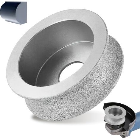 Porzellan-Rundschleifscheibe für Winkelschleifer, 74 mm x 20 mm, gelötete, runde, konkave Schleifscheiben für Stein, Keramik, Glas, Diamant (1/5)