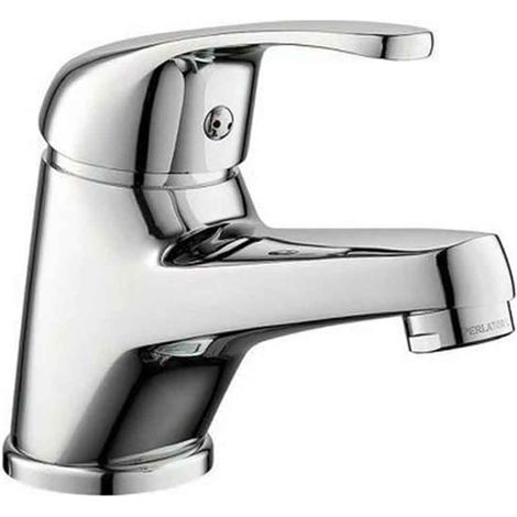 Rubinetto per lavabo miscelatore monoleva regolabile monocomando lavandino monoforo da bagno in ottone cromato (1/2)