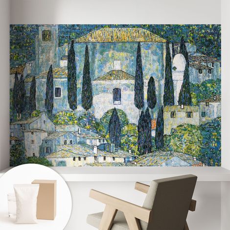 Papier peint avec colle pour décoration moderne de salon chambre à coucher cuisine et bureau Facile Maisons en cyprès 104x70 cm (1/5)