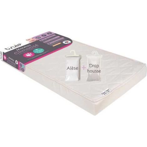 Tineo Baby-Matratze 60x120 cm weiß komfortabel