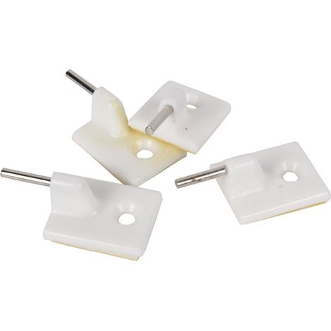 Pack 12 unidades soporte de cortinas marrón 4 UDS (1/2)