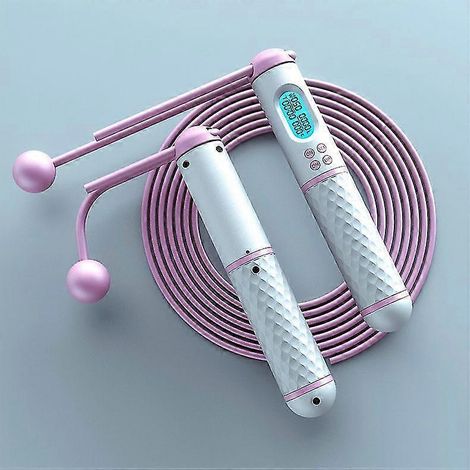 Corde à sauter intelligente avec compteur, corde ajustable sans fil, corde de vitesse pour fitness, entraînement cardio à domicile (1/5)