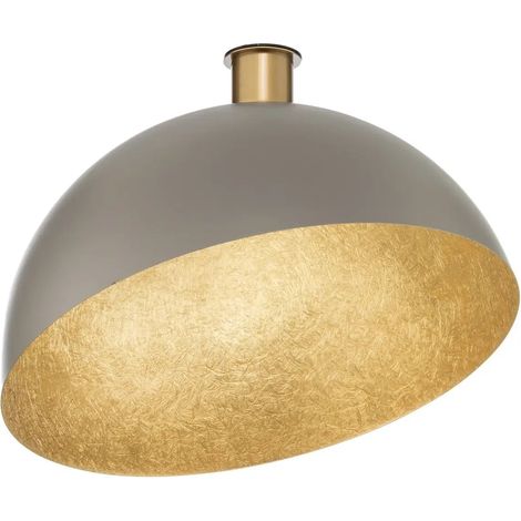 [GEBRAUCHT] B-Ware Deckenleuchte Sfera Pendelleuchte Taupe Gold Stahl E27 Lampenschirm ø50cm