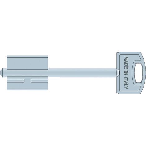 5PZ CHIAVE GREZZA PER PORTE BLINDATE Mod. G gambo mm. 40