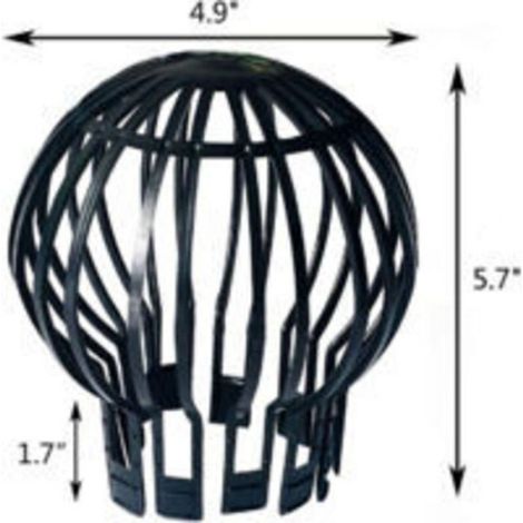 Filtres Gouttières - Polypropylène - Pour Gouttières Crapaudine Standard - Lot de 4 (1/4)
