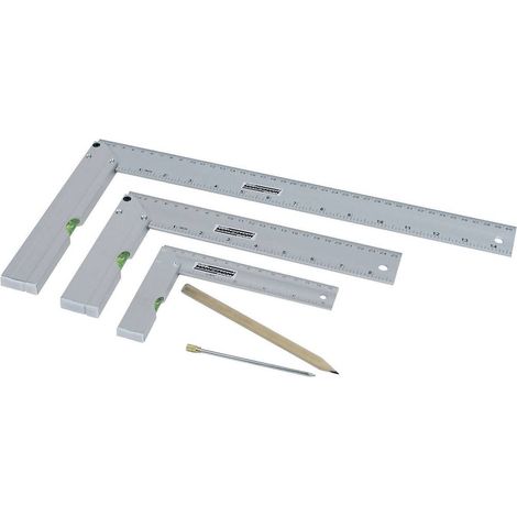Brüder Mannesmann M81210 0418002 Set d'équerres jeu de 5 (1/4)