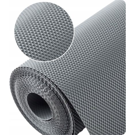 Tappetino antiscivolo per cassetti, protezione per armadietti, 300x50 cm, antracite (1/5)