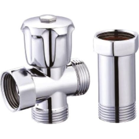 Retrogruppo con ghiera girevole cromato 3/4”×3/4”  Tecom