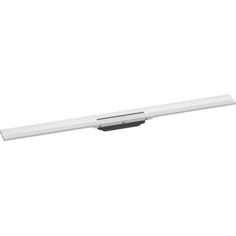 Hansgrohe - Duschrinne 1000 mit Edelstahlrost, kürzbar, zur Wandmontage, weiß matt 56053700ROZ1 (1/5)