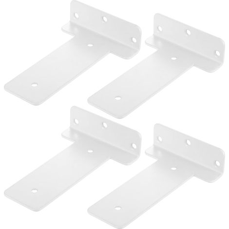 4 Pièces Fixation Invisible Support Etagere Murale, T Equerre Charge Lourde (1/5)
