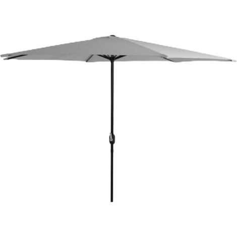 Parasol gris diamètre 3 x hauteur 2,45 m - 180 g UV50+, gris (1/4)