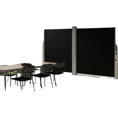 Estor lateral, material resistente a los rayos UV, mecanismo de enrollado automático, 140 x 600 cm. (1/2)