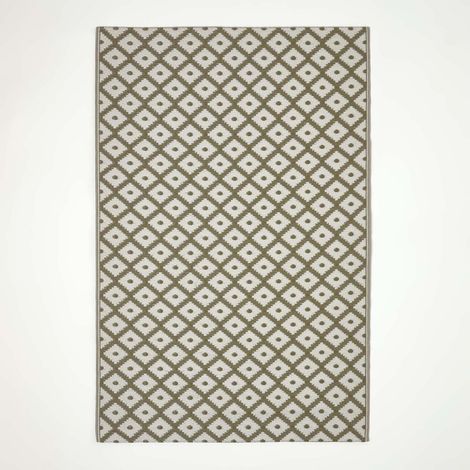 Tapis extérieur terrasse réversible HOMESCAPES Tapis de jardin May gris 180x270 cm (1/5)