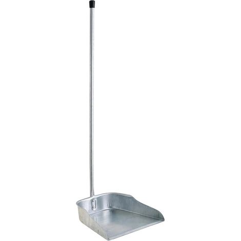 recogedor galvanizado con mango 77 cm