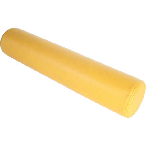 Almohada cervical cilíndrica redonda de espuma viscoelástica, de 50 x 10 cm, con funda lavable con cremallera para aliviar el dolor de cuello, zona lumbar y piernas.