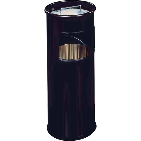 Durable 3330 333001 Bidone della spazzatura 17 l (L x L x A) 305 x 302 x 687 mm Nero Incl. portacenere 1 pz. (1/5)