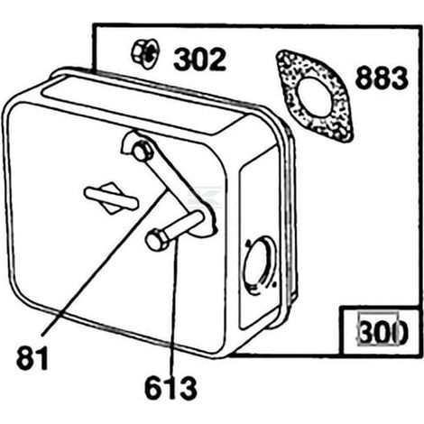 Silenziatore BRIGGS & STRATTON 492746