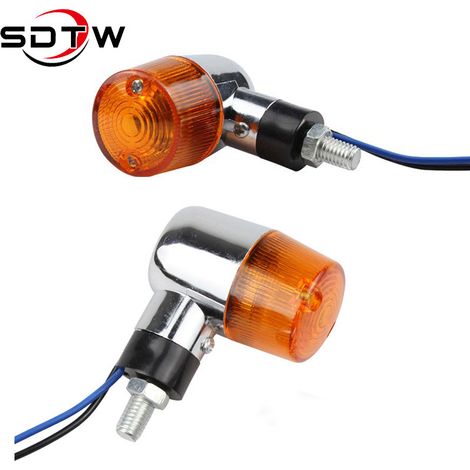 Motorcycle turn signal modification, compatible with Harley-Davidson mini cruiser, universal retro mini monkey indicator light (1/5)