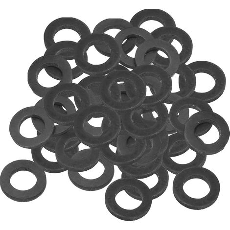 Rondelle Plate En Caoutchouc M14, Lot De 120, Diamètre Intérieur 14mm, Diamètre Extérieur 24mm, Épaisseur 3mm, Joint D'étanchéité Pour Robinet, Boulon De Fixation, Noir (1/5)