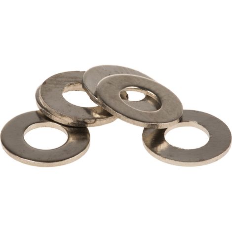 Rondelle plate, M3, Laiton, 3.2mm x 7mm, Nickelé ( Prix pour Sachet de 250 )