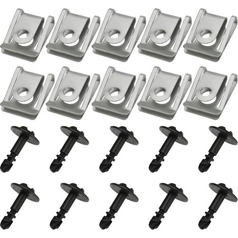 Lot de 10pcs Jeux Vis Et D'écrous Compatible avec Audi A5 A6 A7 Q7 Compatible avec BMW E46 E65 E70 E71 Compatible avec Mini Clubman 2007-2014 10 (1/5)